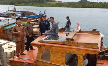 Dinas Perikanan, HNSI Lingga Bersama Syahbandar Senayang Ukur E-Pas Kecil Armada Nelayan
