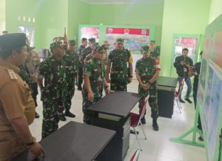 Tim Wasev Mabes TNI AD Tinjau Lokasi TMMD ke-115 di Desa Tiangau Anambas