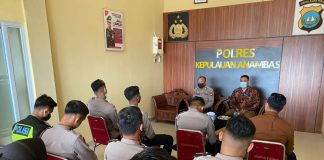Polres Anambas Tindaklanjuti Program Quick Wins Presisi Pelatihan Keterampilan dan Etika Pelayanan Publik