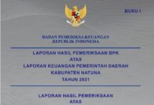 14 Paket Pekerjaan di Dinas PUPR Natuna Jadi Temuan BPK