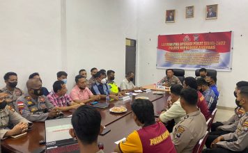 Polres Kepulauan Anambas Gelar Lat Pra Ops Pekat Seligi 2022