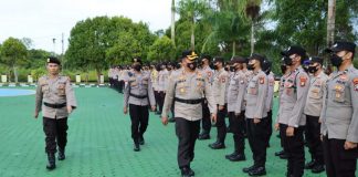 Kapolres Natuna Geser 132 Personil Untuk Pengaman Pilkades Serentak