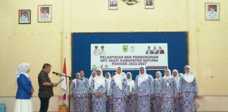 Pengukuhan Pengurus DPC IWAPI Kabupaten Natuna Periode 2022-2027