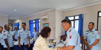 Susi Pudjiastuti Hadiri Syukuran HUT POMAU Ke-76 di Lanud RSA