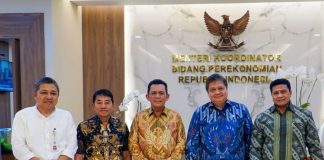 Gubernur Ansar Temui Airlangga Hartarto Laporkan Kemajuan Proyek Jembatan Batam-Bintan