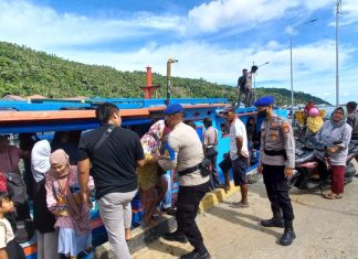 Satpolairud Polres Anambas Beri Himbauan Waspada Cuaca Buruk Kepada ABK