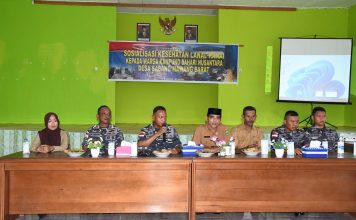 Lanal Ranai Sosialisasi Kesehatan Kepada Warga Desa Sabang Mawang