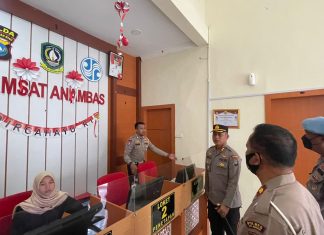 Kapolres Cek Pelayanan Samsat Anambas