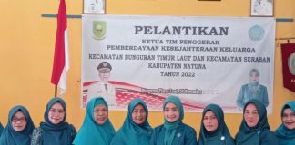 Pelantikan TP PPK Kecamatan Bunguran Timur Laut dan Serasan