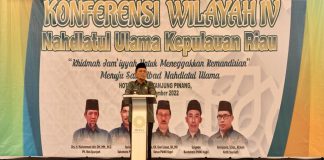 Gubernur H. Ansar Ahmad Hadiri Konferensi Wilayah IV Nahdatul Ulama Kepulauan Riau