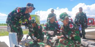 Lanud RSA Gelar Manuver Lapangan Latihan Kekah Gesit 2022