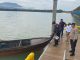 Personel Polsek Daik Lingga Pam Giat Fishing Festival di Desa Kelombok