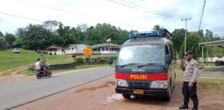 Antisipasi Tindakan Kejahatan, Sat Binmas Polres Lingga Lakukan Himbauan Kamtibmas