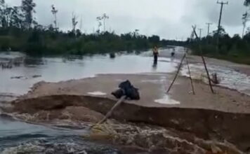 Pak Gubernur, Ruas Jalan Provinsi di Kelarik Rusak Parah