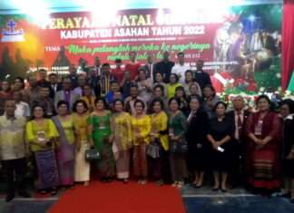 Natal Oikumene Dihadiri Bupati Asahan Beserta Wakil