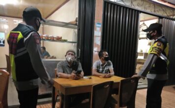Tekan Penyebaran Covid-19, Polsek Daik Lingga Terus Gelar Operasi Yustisi