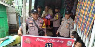 Polisi Perbatasan Polres Kepulauan Anambas Peringati HUT Ke-13 Brigadir Polri Angkatan 2009