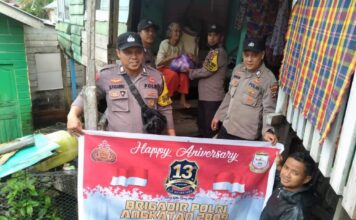 Polisi Perbatasan Polres Kepulauan Anambas Peringati HUT Ke-13 Brigadir Polri Angkatan 2009