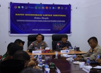 Kapolres Anambas Ikuti Rakor Lintas Sektoral Pengamanan Nataru