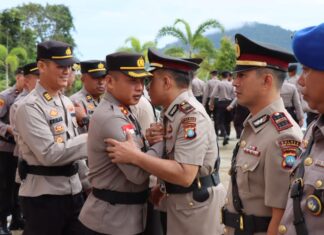 Kapolres Pimpin Sertijab 7 PJU Polres Kepulauan Anambas