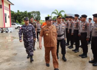 Jelang Natal Dan Tahun Baru Polres Kepulauan Anambas Melaksanakan Apel Gelar Pasukan