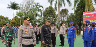 Kapolres Natuna Pimpin Apel Pasukan Operasi Lilin Seligi 2022