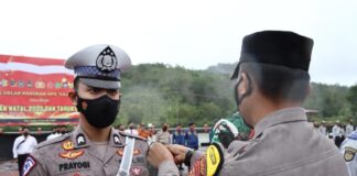 Kapolres Lingga Pimpin Apel Gelar Pasukan Operasi Lilin Seligi 2022