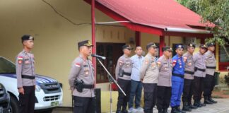 Kapolres Kepulauan Anambas Pimpin Apel Pengamanan Malam Natal 2022