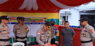 Kapolres Kepulauan Anambas Sidak Pos Pam Pengamanan Natal dan Tahun Baru 2022