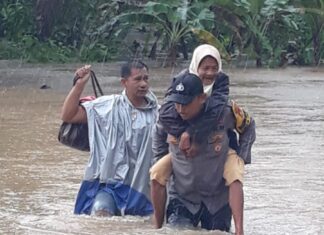 Hujan Lebat, Beberapa Wilayah Kota Ranai Kebanjiran