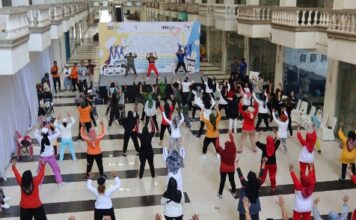 Senam Sehat Electrizen Lifestyle PLN Batam Bersama Pelanggan