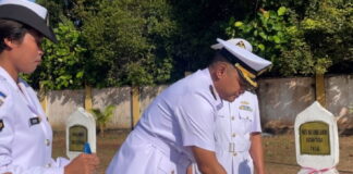 Peringati Hari Dharma Samudera, Lanal Ranai Ziarah ke TMP