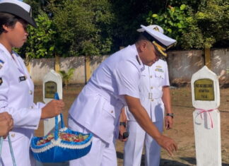 Peringati Hari Dharma Samudera, Lanal Ranai Ziarah ke TMP