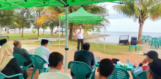 CSR SKK Migas, Lapangan Sepak Bola Srindit Akan Dilengkapi Tribun Mini