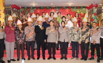 Keluarga Besar Polres Asahan Laksanakan Perayaan Natal Bersama
