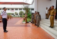 Sekdaprov Adi Prihantara Pimpin Apel Perdana Tahun Baru 2023