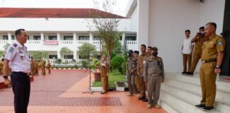 Sekdaprov Adi Prihantara Pimpin Apel Perdana Tahun Baru 2023