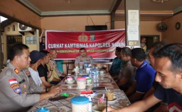 Kapolres Natuna Bersama Forkompinda Sapa Masyarakat Melalui Jumat Curhat Kamtibmas