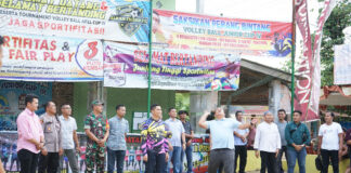 Turnamen Volly Aek Kuasan Dibuka Wakil Bupati Asahan
