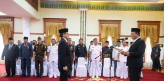 Gubernur Ansar Kukuhkan Mardiyanto Arif Rakhmadi Sebagai Kepala Perwakilan BPKP Kepri