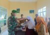 Korem 033/ Wira Pratama Berikan Bantuan Alat Masak Kepada Siswa SLBN Anambas
