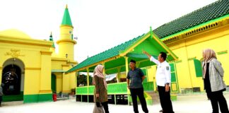 Karpet Khusus dari Turki Untuk Masjid Sultan Riau Penyengat Tiba