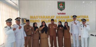 Camat Kota Kisaran Timur Hadiri Pelantikan Pejabat Pemkab Asahan