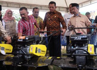 Temui Petani, Gubernur Ansar Serahkan Bantuan Alat Pertanian di Tembesi Kota Batam