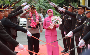 Polres Natuna Gelar Apel Welcome and Farewell Parade Kepala Kepolisian Resor Natuna