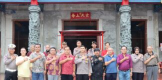 Polres Asahan Lakukan Cek Klenteng Hian Thian Sang Ti Pastikan Imlek Lancar