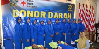 Lanal Ranai Gelar Donor Darah di HUT ke 77 POM TNI AL