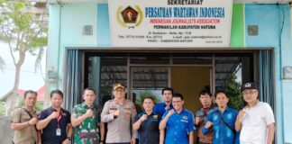 Pererat Silaturahmi, Kapolres Bersama Dandim Berkunjung Ke Kantor PWI Natuna