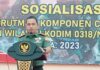 Kodim 0318/Natuna Sosialisasi Rekrutmen Komcad TNI 2023