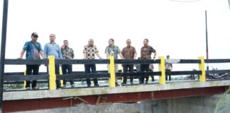 Bupati Asahan Tinjau Jembatan di Kecamatan Rawang Panca Arga